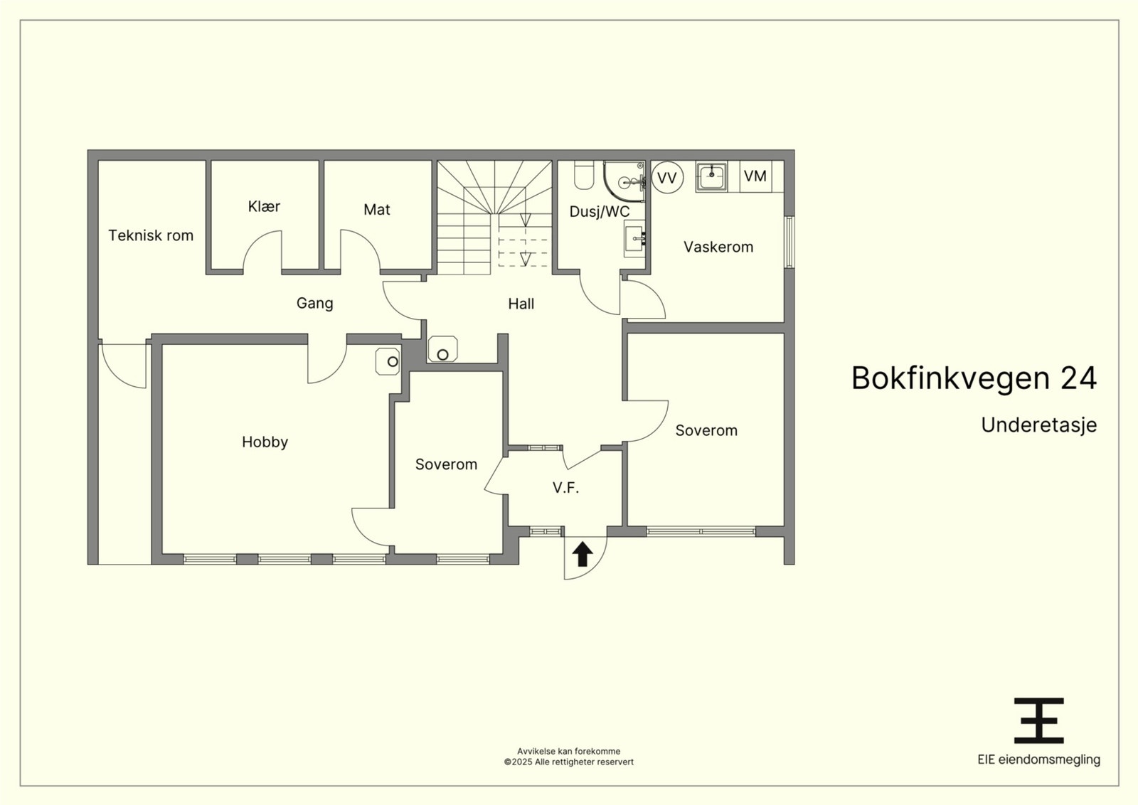 Plantegning - sokkel Galleribilde