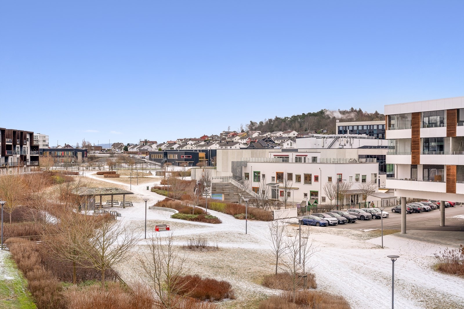 Utsikt fra balkongen Galleribilde