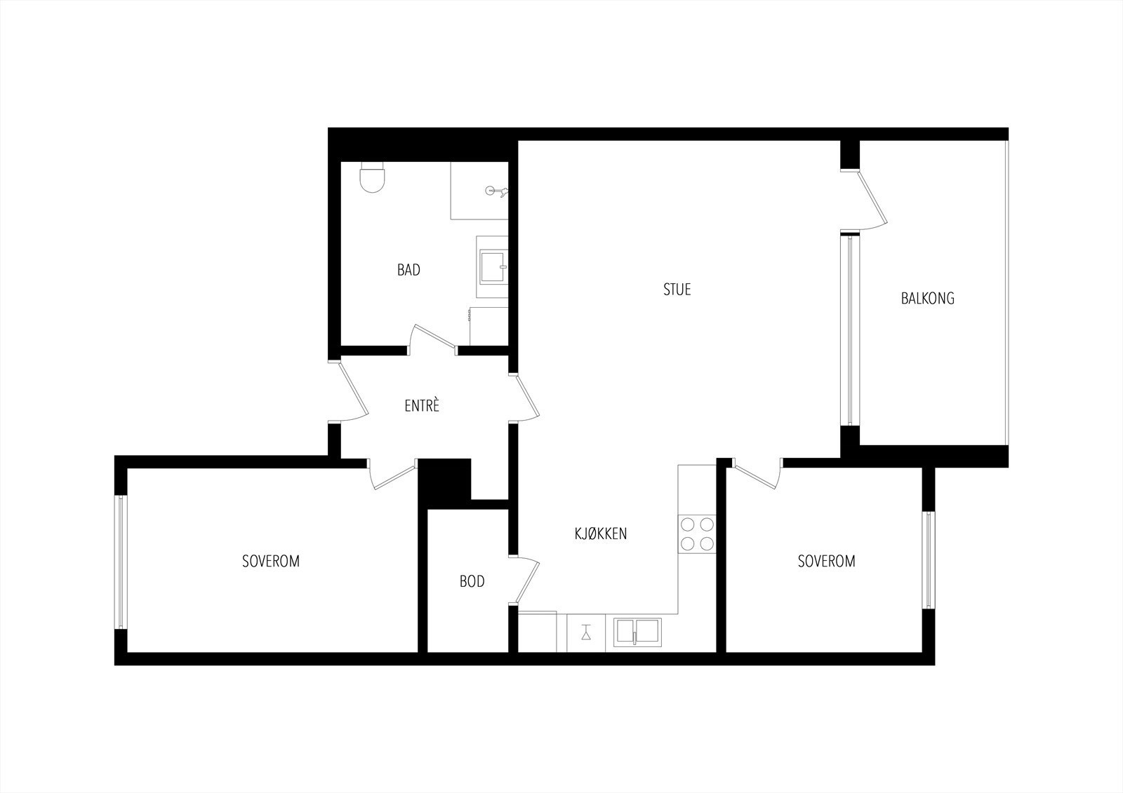 Plantegning Galleribilde