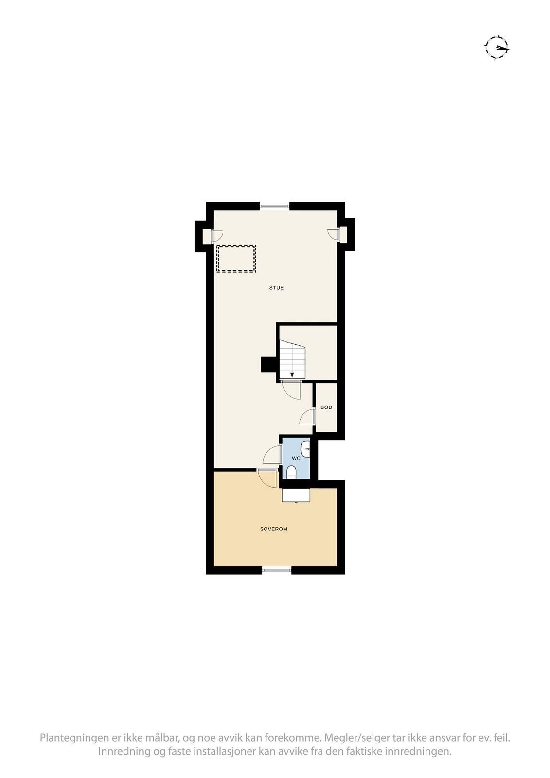 2 D plantegning 3.etasje Galleribilde