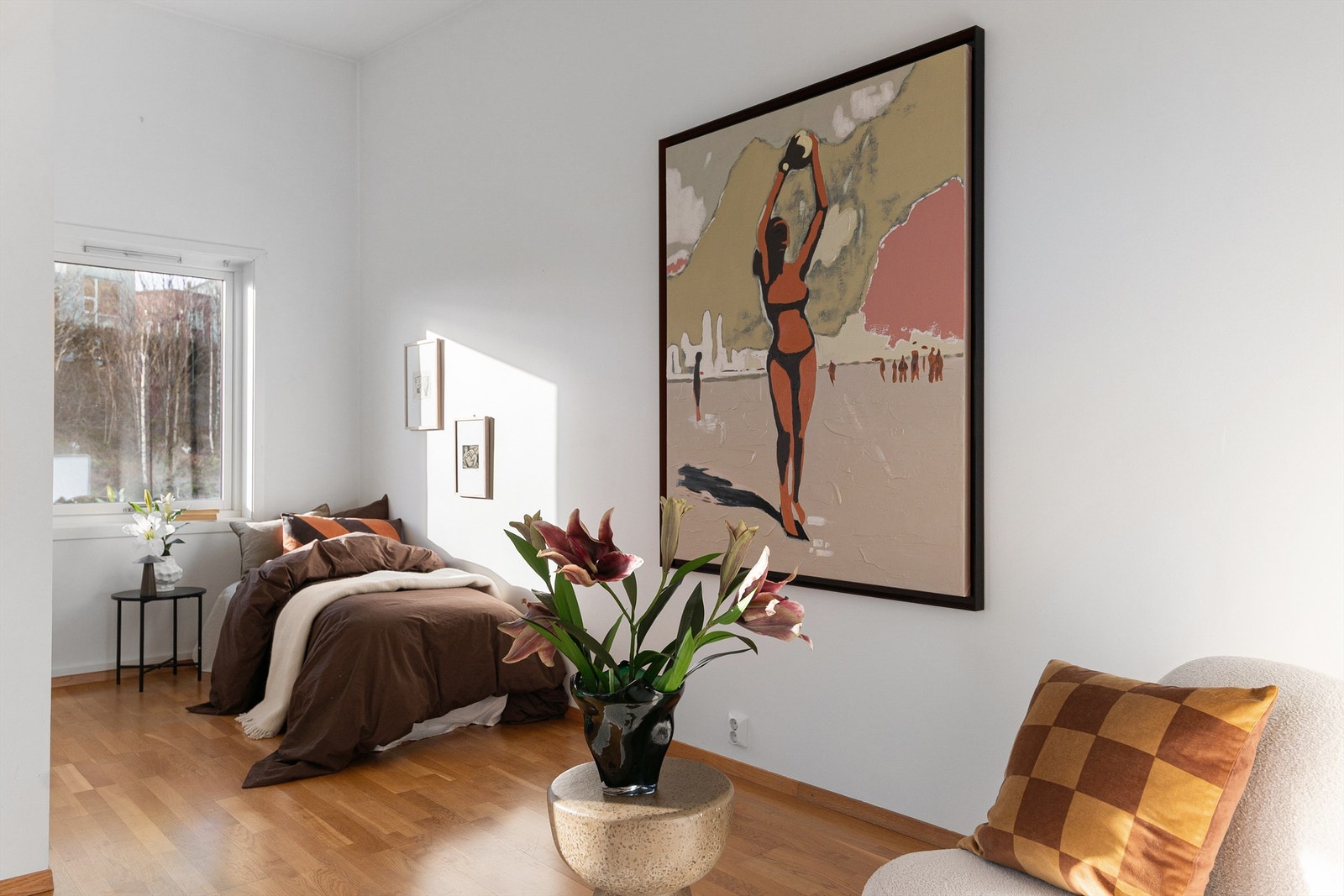 - Moderne og flott soverom som er åpent for naturlig lys - Galleribilde