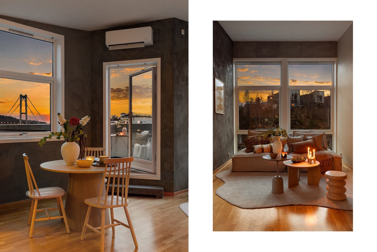 - Fra stuen er det utgang til boligens terrasse - Galleribilde