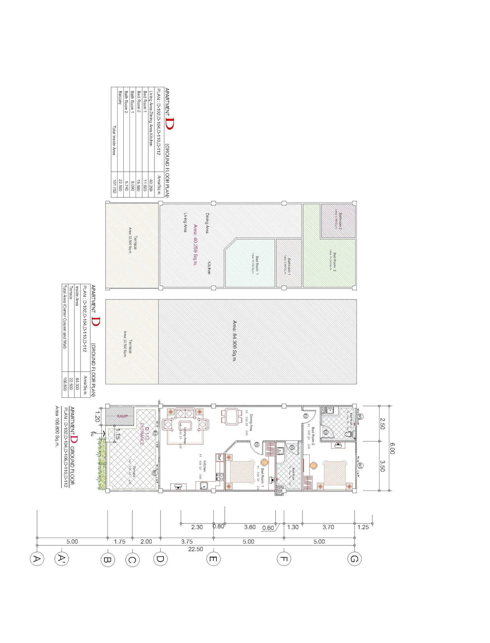 Plantegning Leilighet D112 Galleribilde