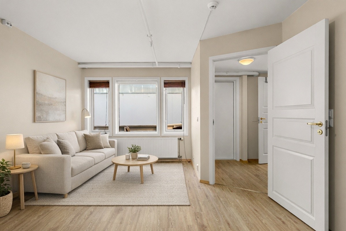 Bildet er møblert digitalt ved hjelp av KI Galleribilde