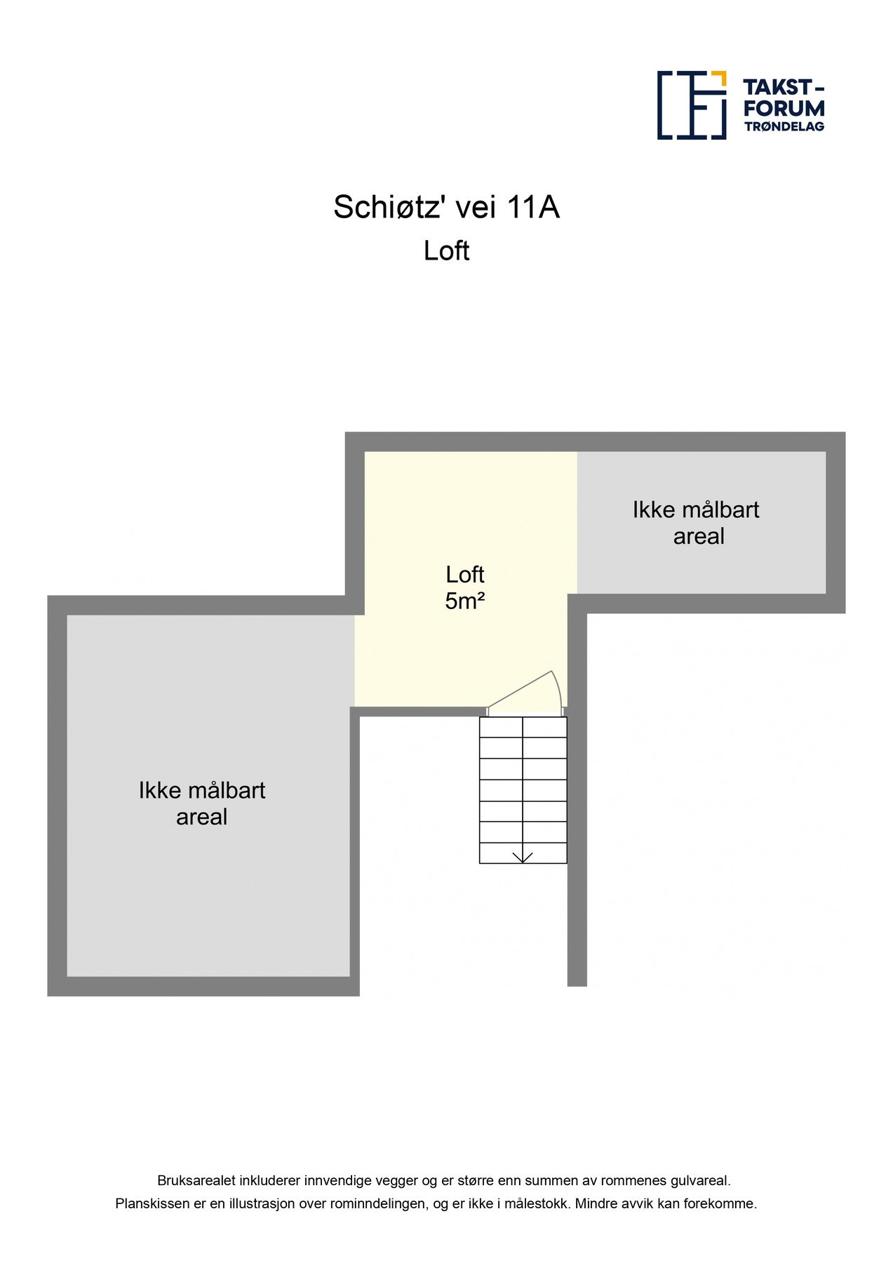 Plantegning av loft Galleribilde