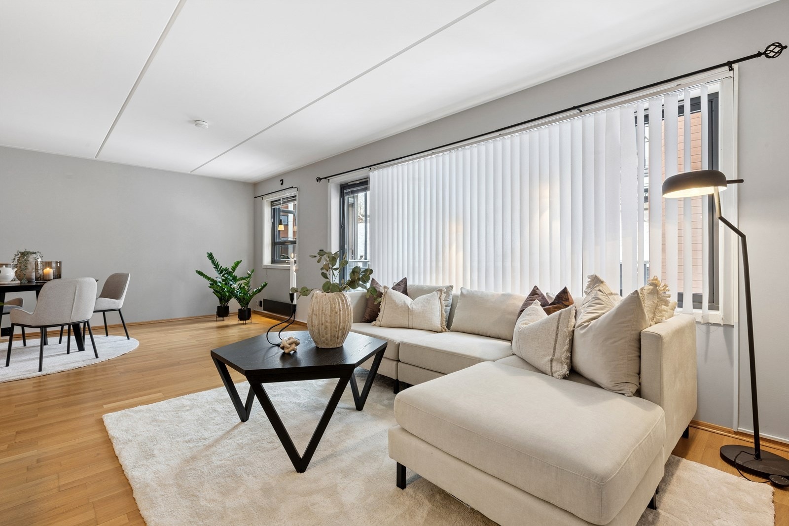 Store vindusflater slipper inn rikelig med dagslys. Galleribilde