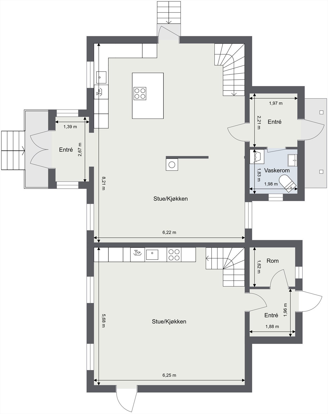 Plantegning 1.etasje. Galleribilde