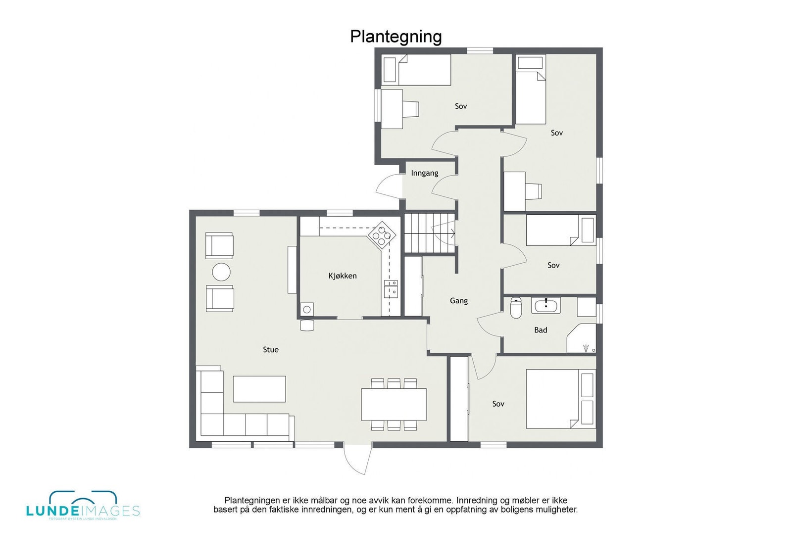 Planskisse 1. etasje - ikke målbar Galleribilde
