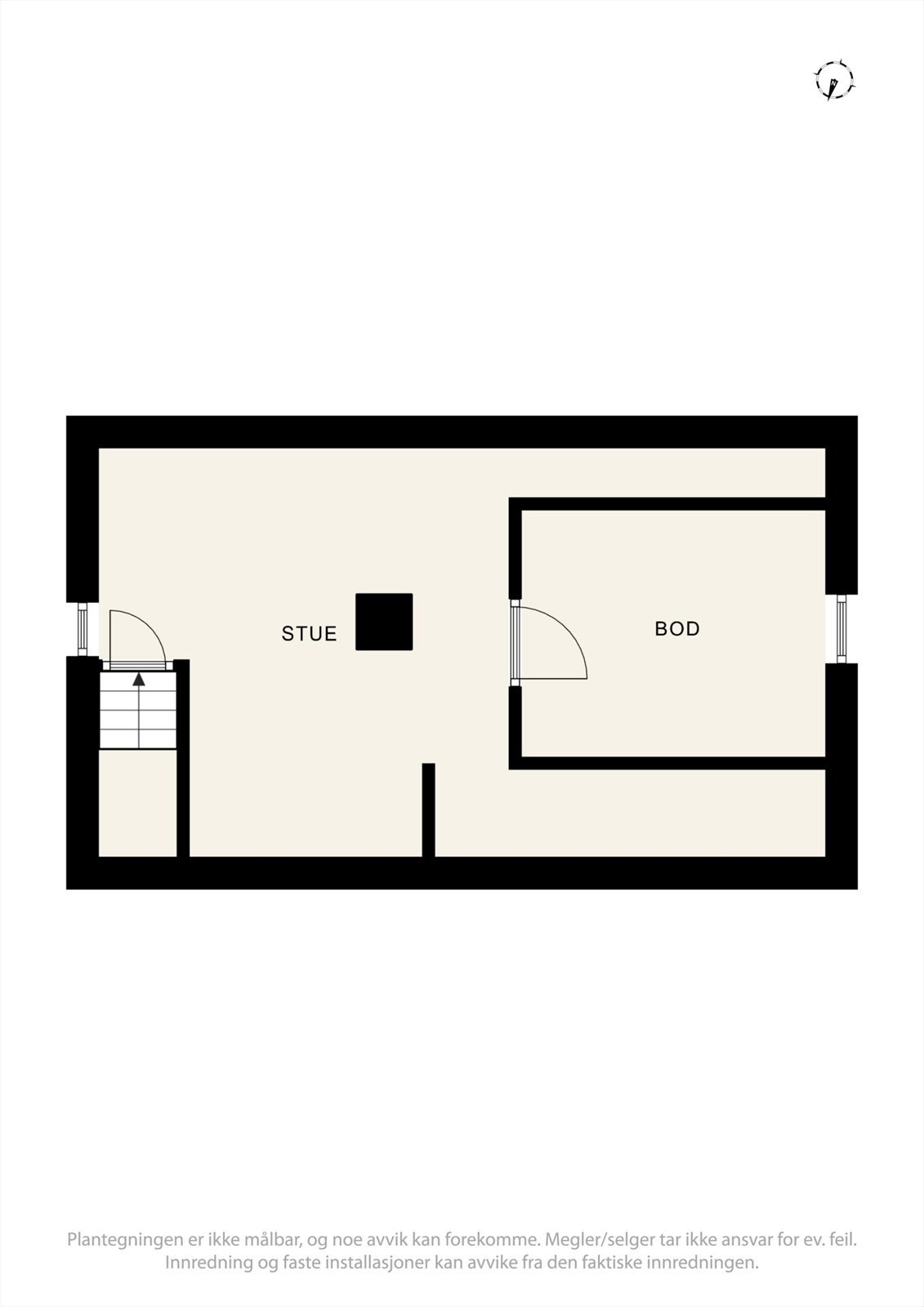 Plantegning loft. Galleribilde