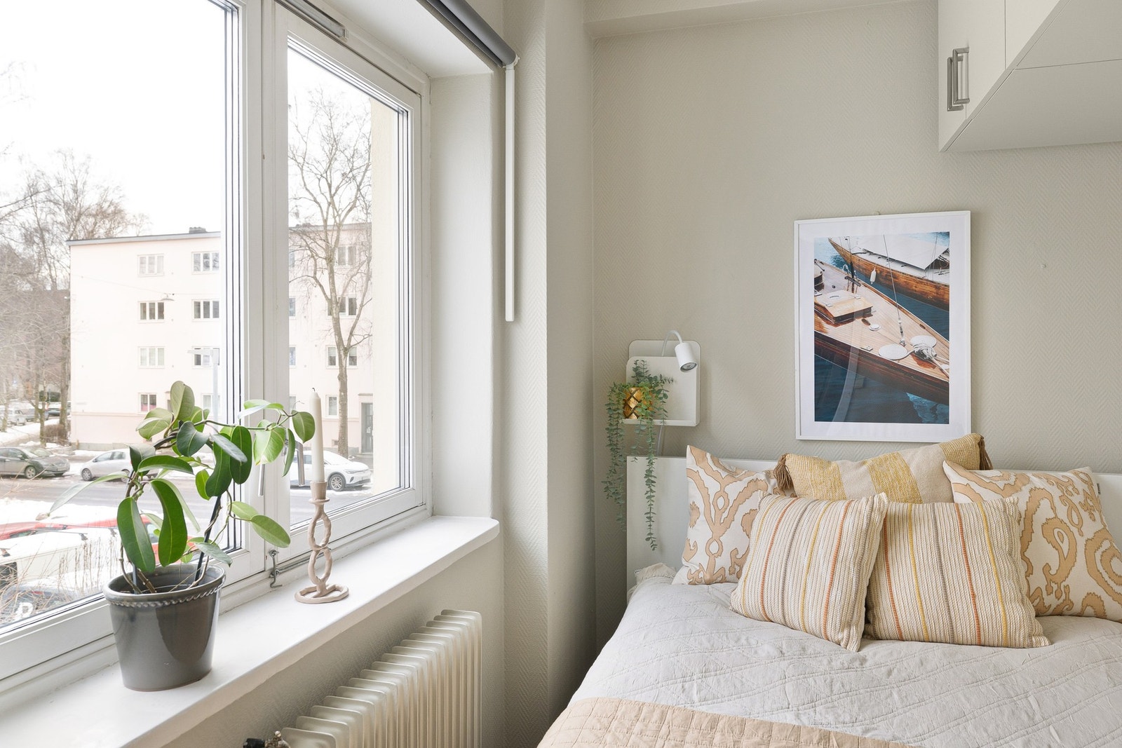 Merk at rommet er noe for lite til å defineres som eget soverom, men fungerer godt som sovealkove. Galleribilde