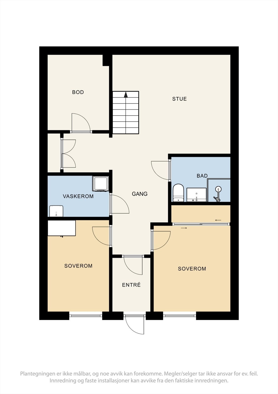 Plantegning 1. etasje Galleribilde