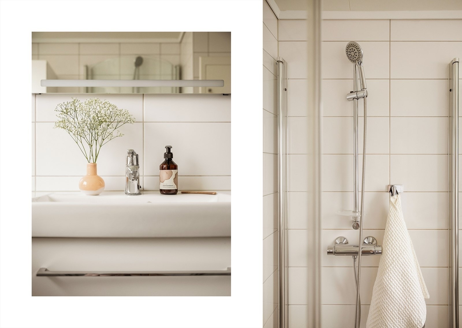 Det er opplegg for vaskemaskin og tørketrommel samt fordelerskap for rør-i-rør og elektrisk vifte. Galleribilde