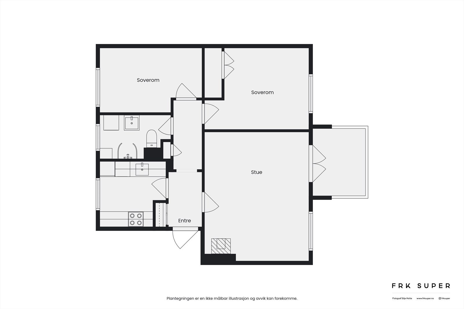 I tredje etasje finner du en optimal planløsning med store rom og naturlig flyt mellom oppholdsrommene. Leiligheten er gjennomgående, lys og luftig, med en perfekt utnyttelse av plassen. Galleribilde