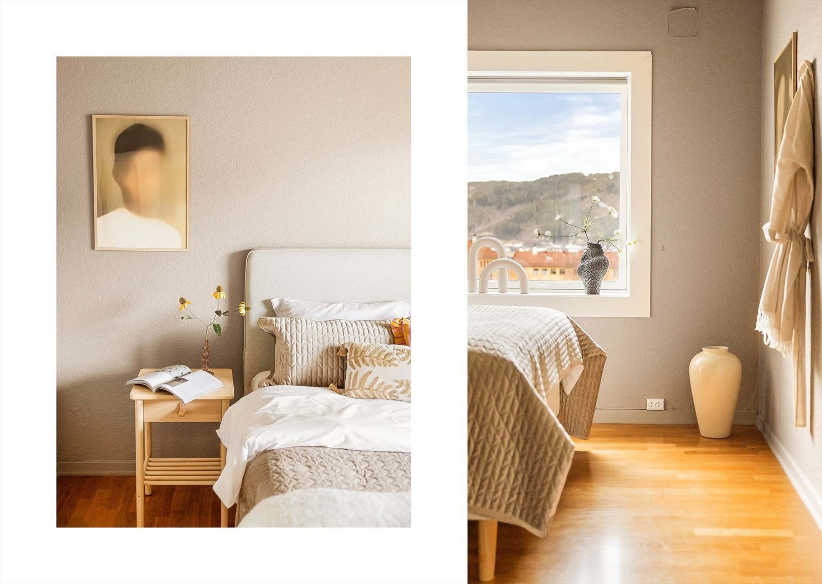 Soverommet vender mot Løvstakken og gir et lyst og romslig rom med flotte lysforhold og utsikt. Galleribilde