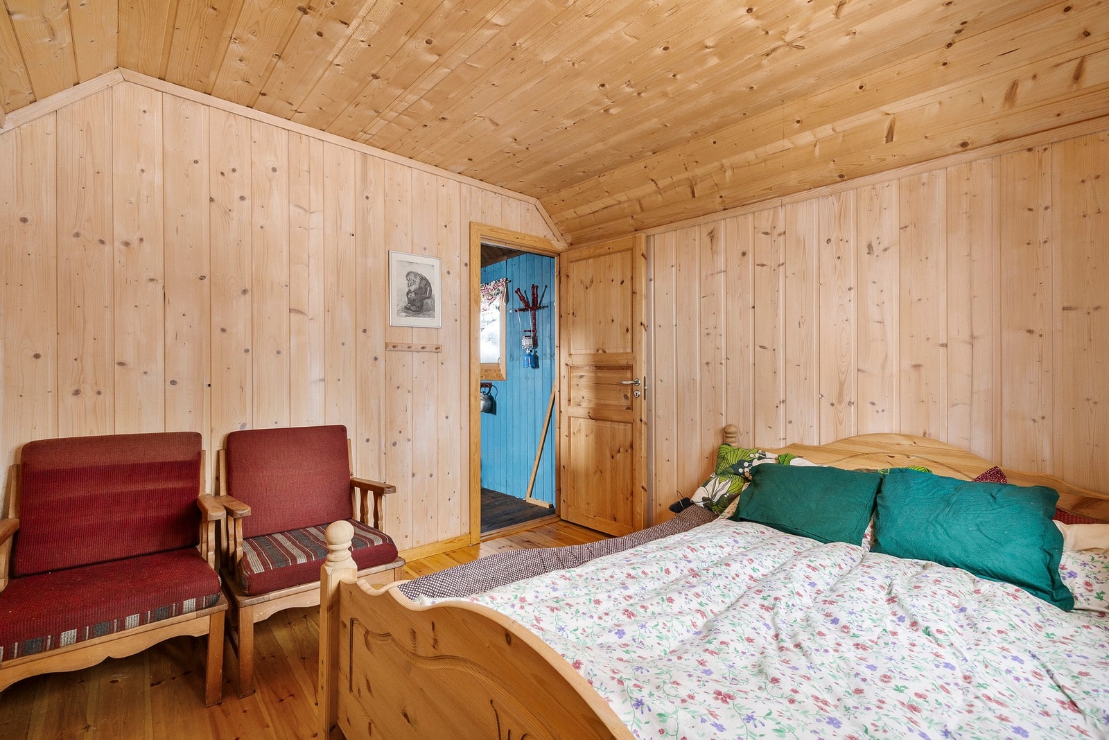 Soverommet finner du innerst i hytta og er av god størrelse. Galleribilde