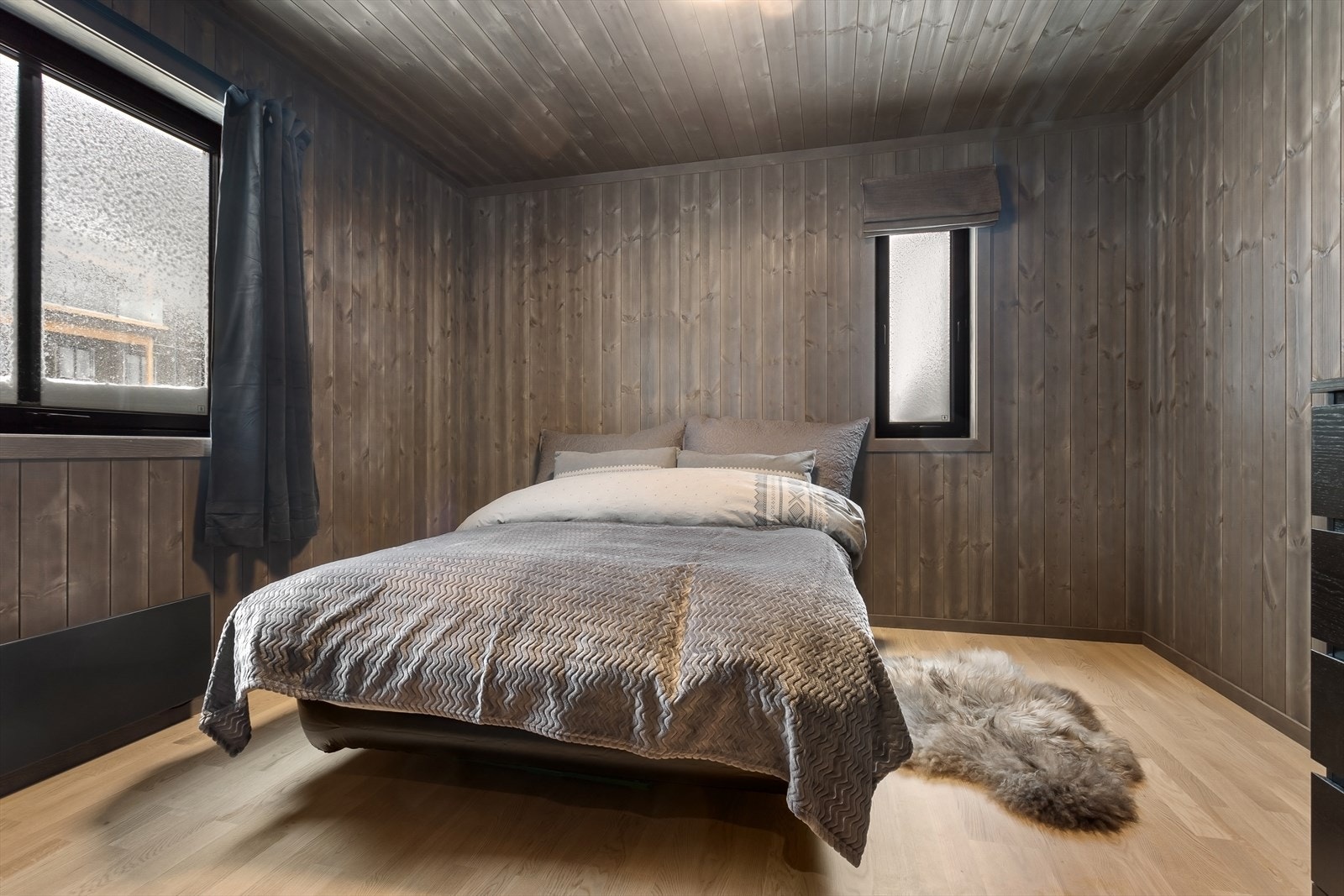 Hovedsoverom har plass til dobbeltseng. Galleribilde