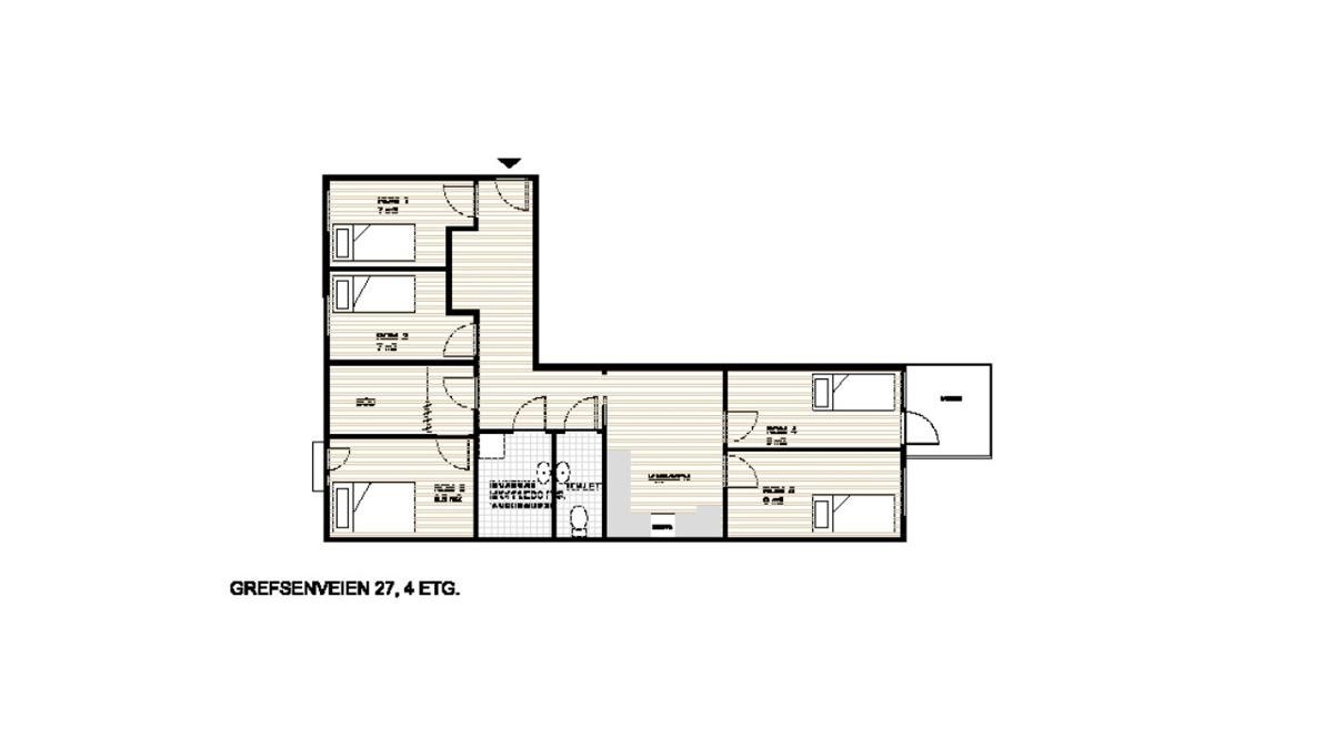 Rom 1 og 3 er ledig Galleribilde