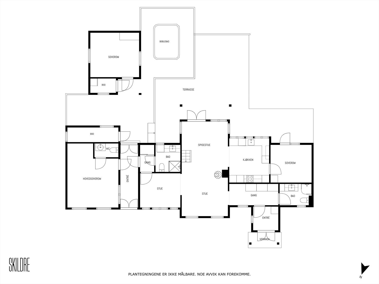 Plantegning første etasje. Galleribilde