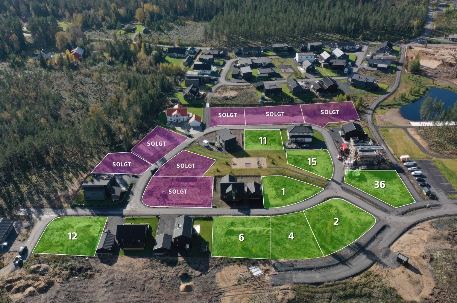 Tomtekart Smedstadtoppen oppdatert 10.02.2026 Galleribilde