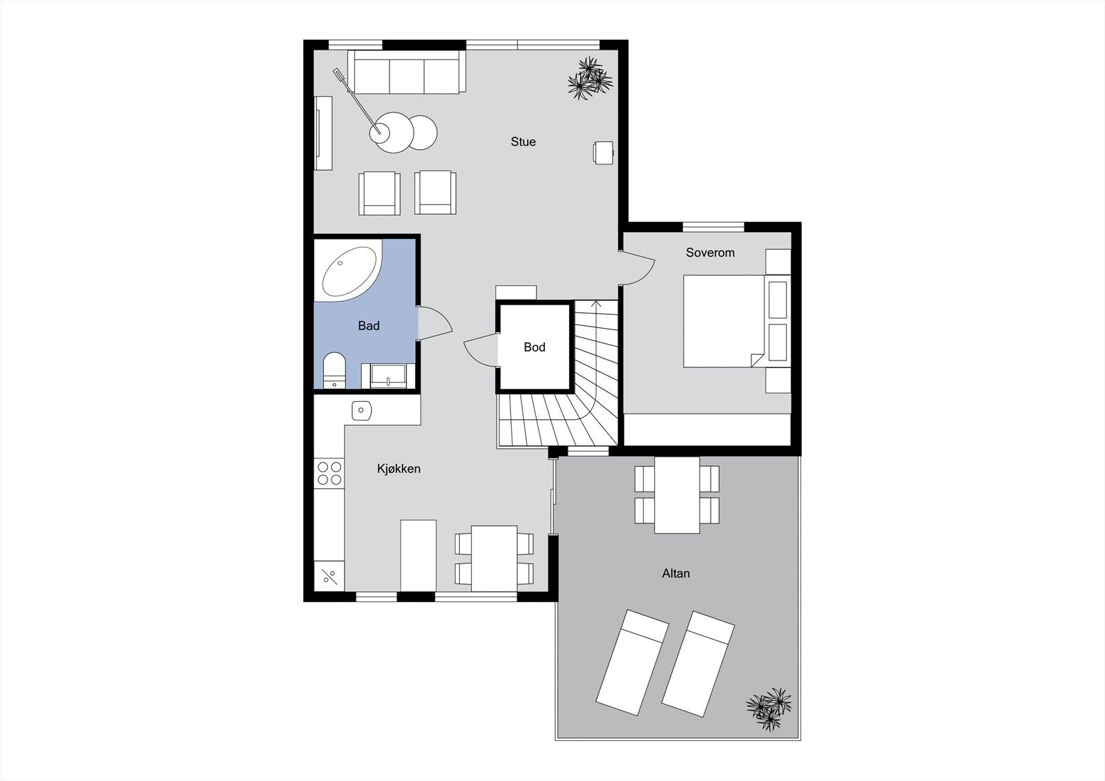 Plantegning - 2. etasje Galleribilde