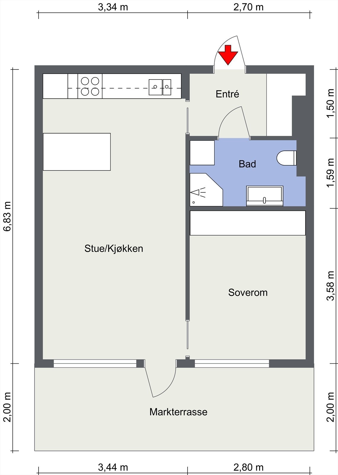 Plantegning. Galleribilde