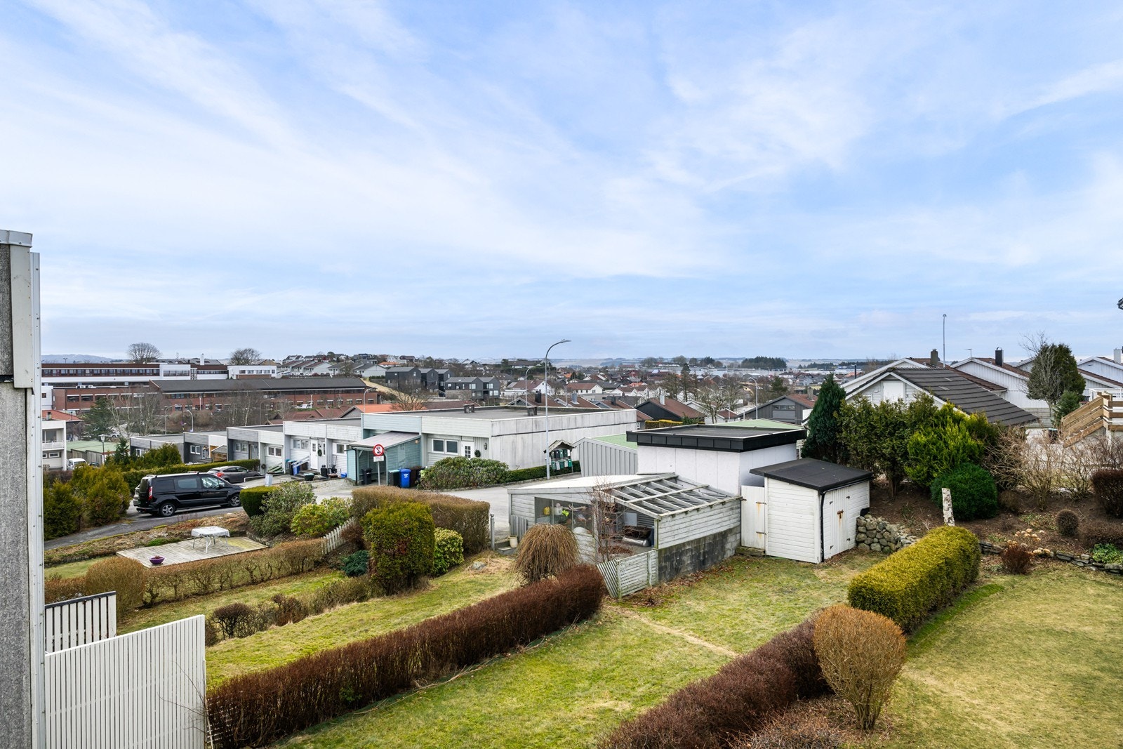 Utsikt fra balkong Galleribilde