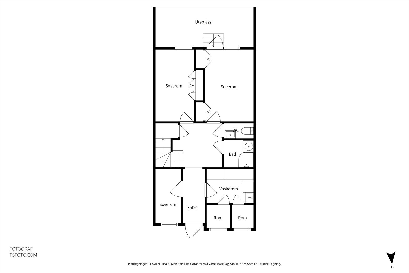 Plantegning 1. etg Galleribilde
