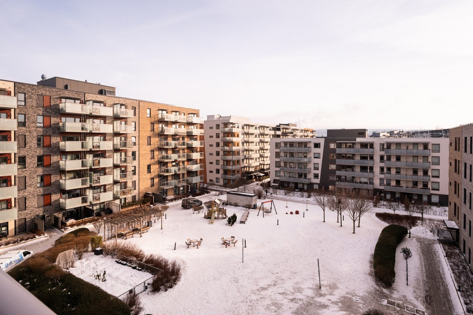 Utsikt fra balkong. Galleribilde