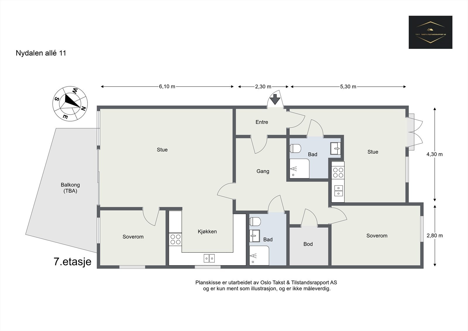 Plantegning til orientering. Galleribilde