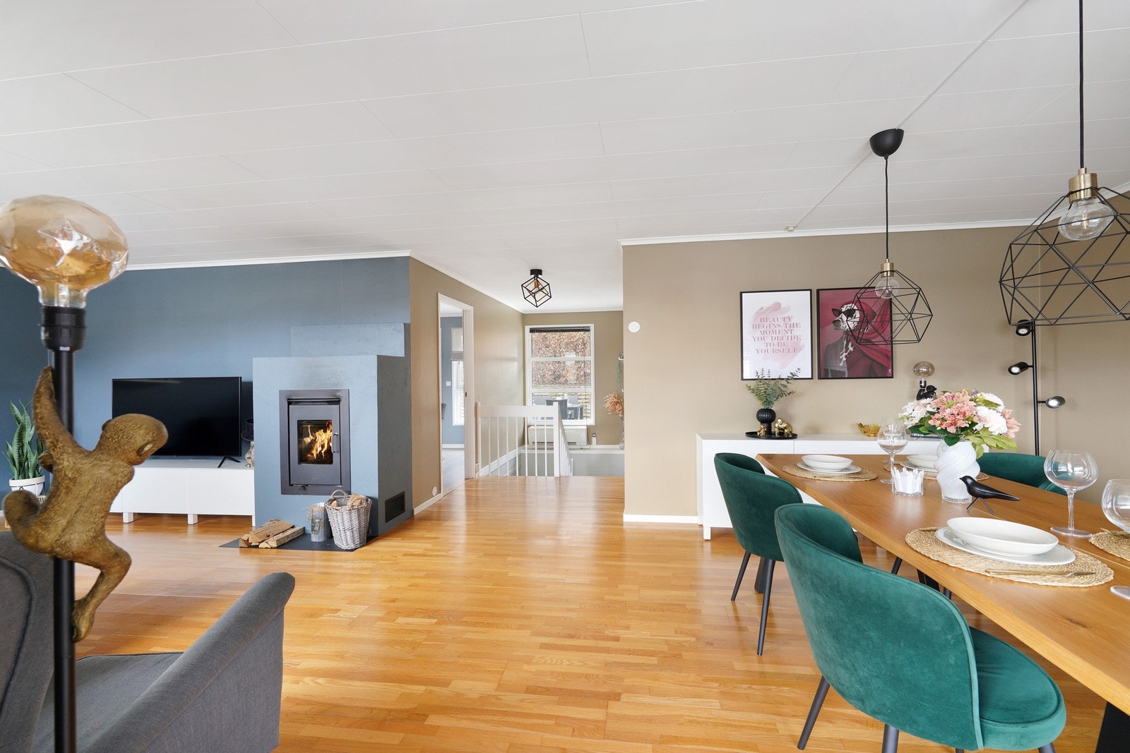 Delikat fargevalg i etasjen Galleribilde