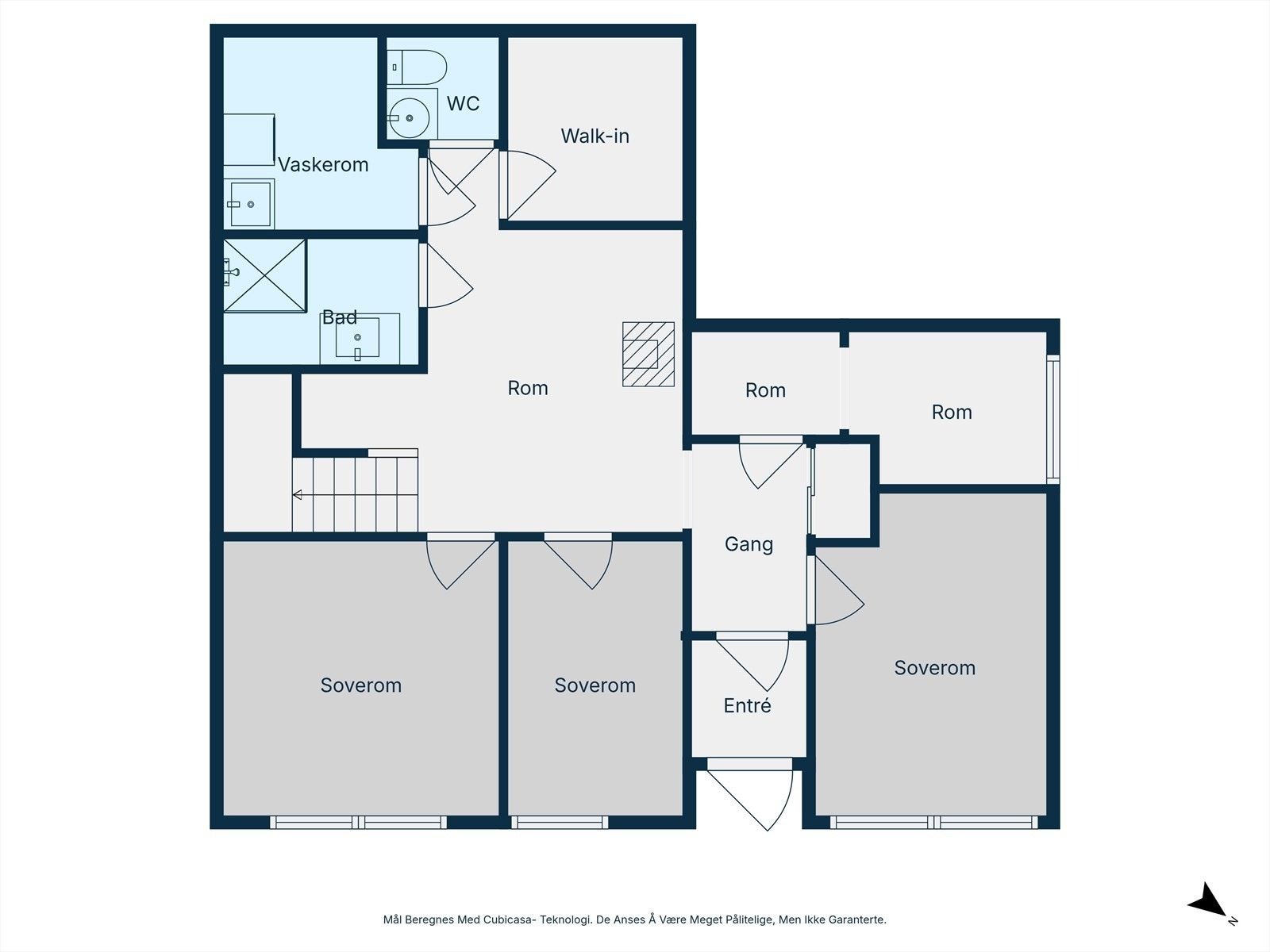 Plantegning underetasje. Galleribilde