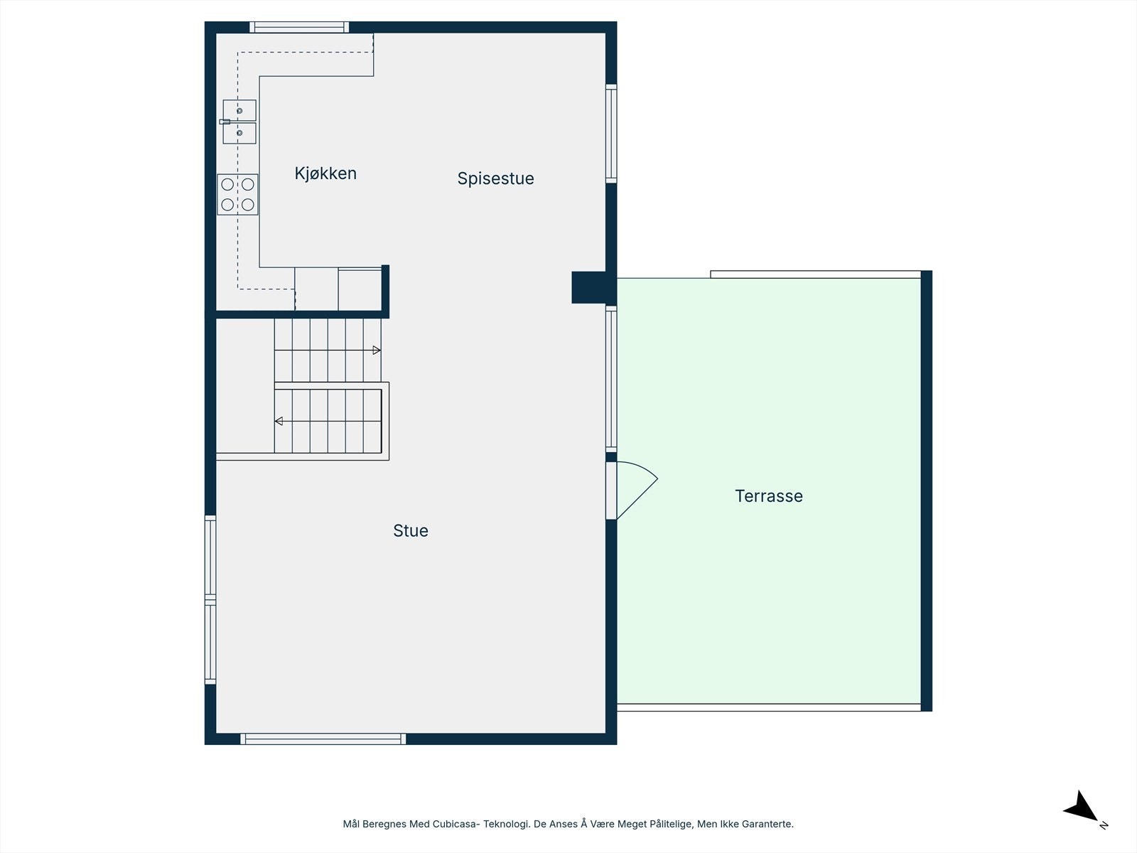 Plantegning første etasje. Galleribilde