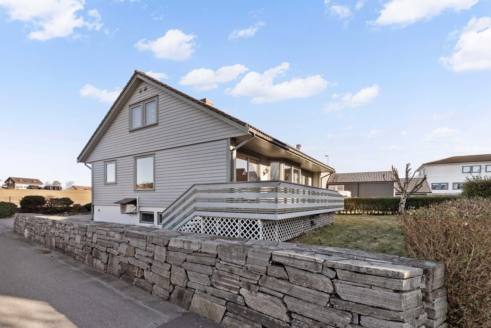 Flott, lødd steinmur av Randøystein Galleribilde