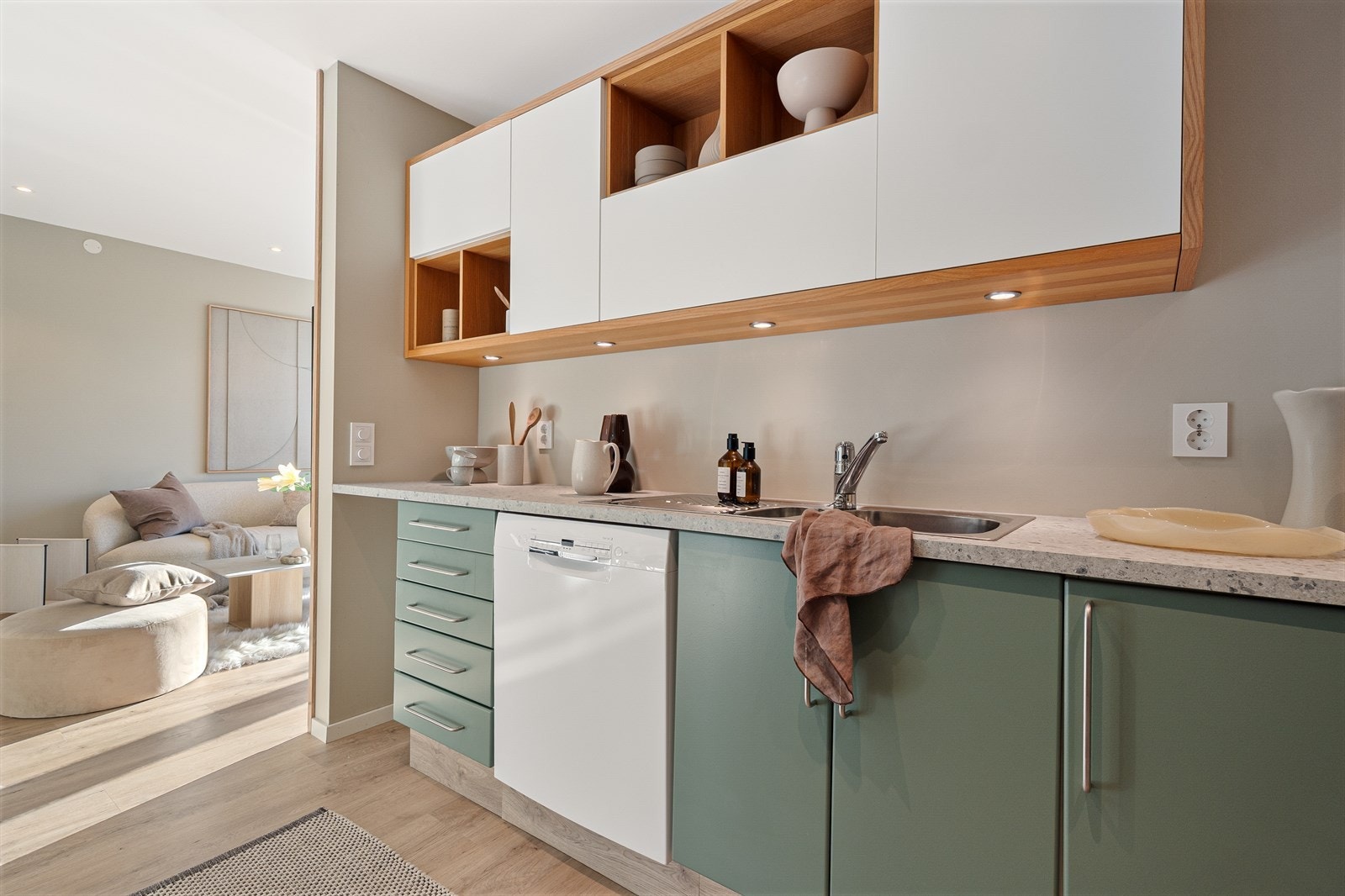 God plass for kokken å briljere samtidig som du underholde gjestene. Galleribilde