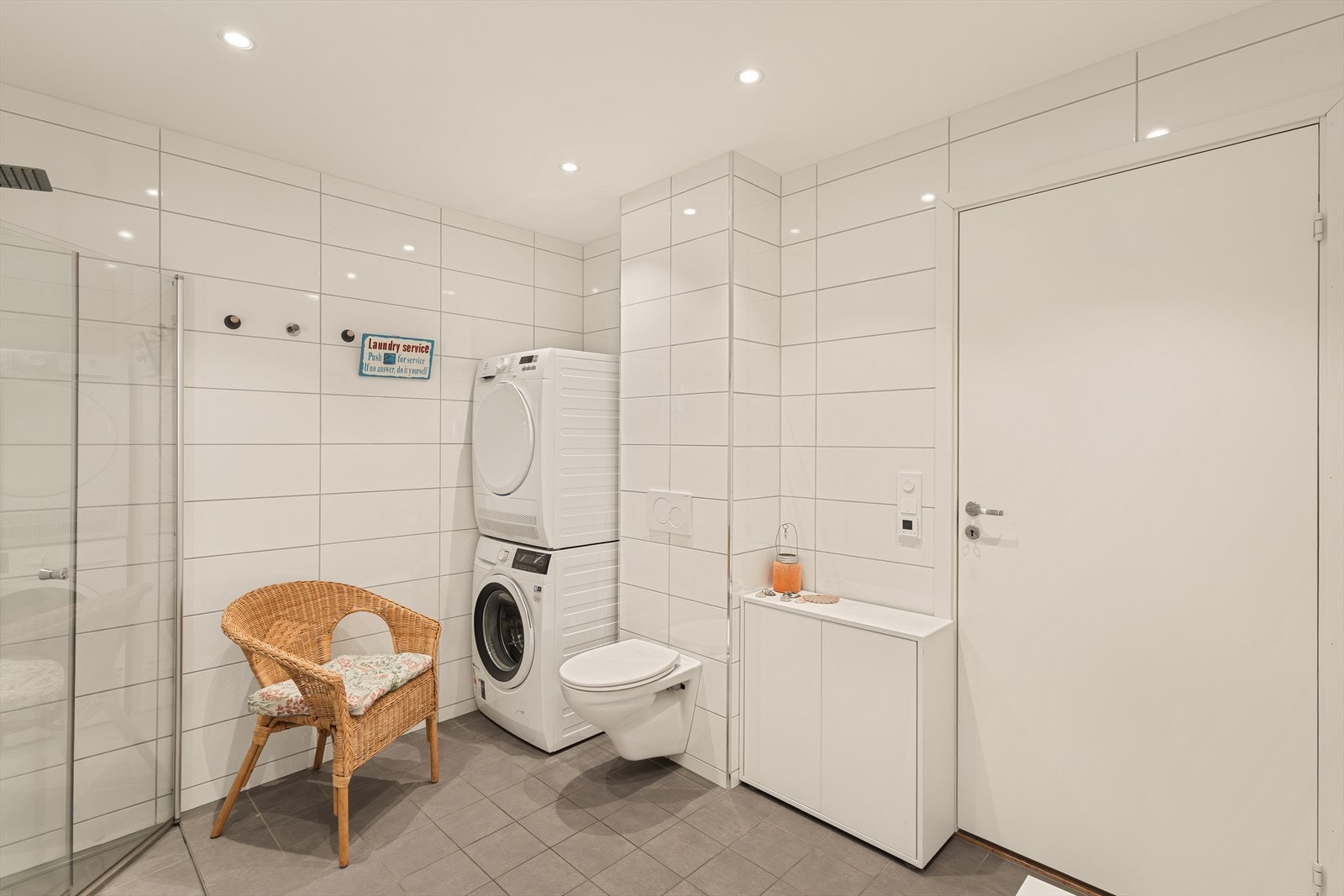 Her er det også opplegg for vaskemaskin. Galleribilde