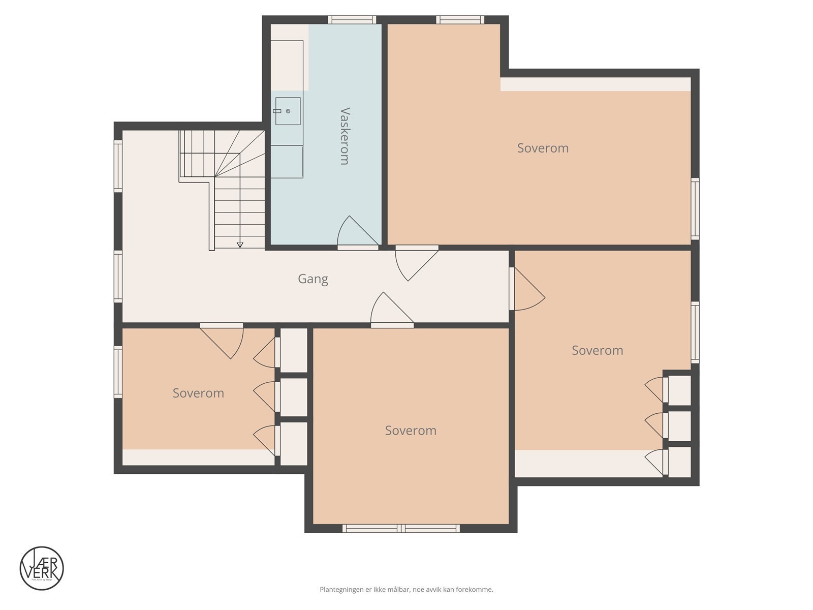 Plantegning 3. etasje Galleribilde