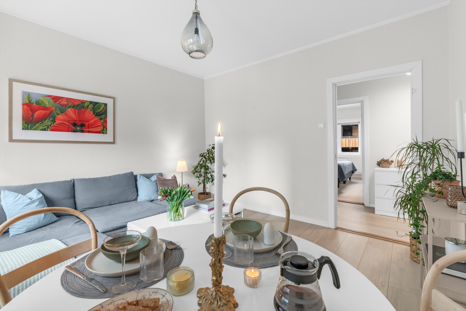 Fyring, varmtvann og internett er inkludert i fellesutgiftene Galleribilde