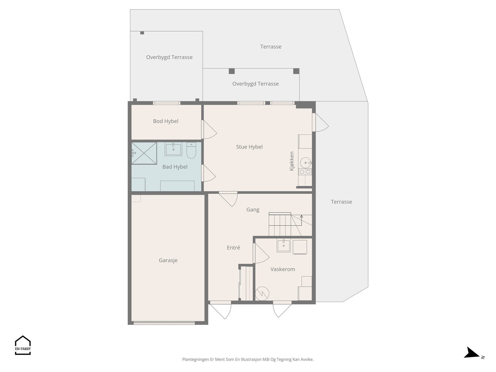 Plantegning 1. etasje. Galleribilde