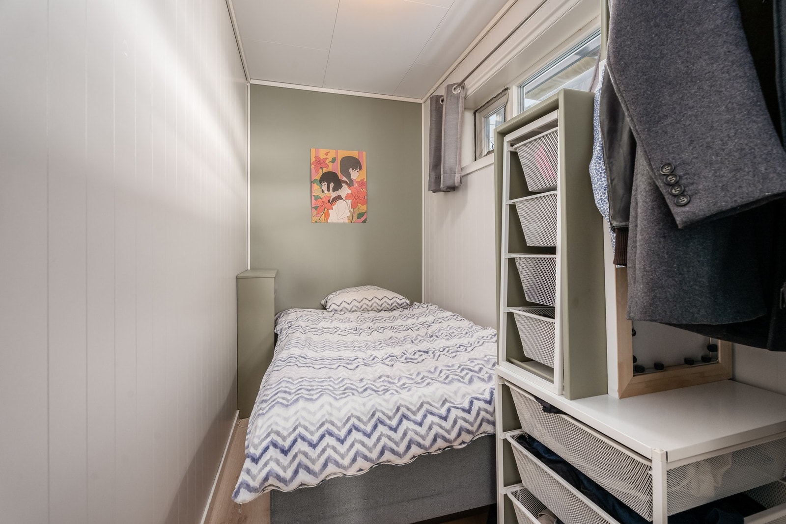 Bod benyttet som soverom. Det gjøres oppmerksom på at rommet ikke er godkjent for varig opphold. Galleribilde