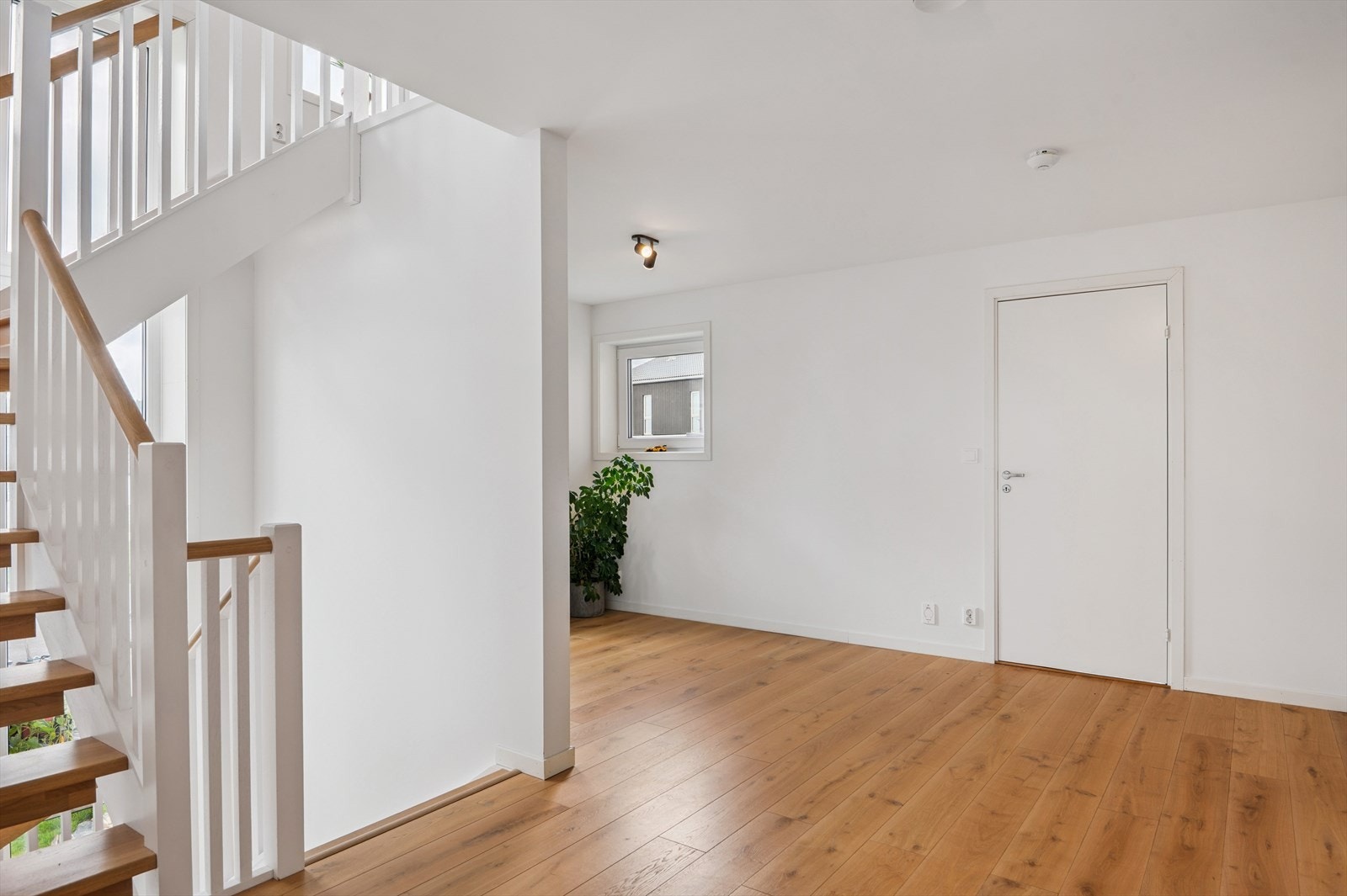 TV-stuen i andre etasje fungerer som et sentralt samlingspunkt for soveromsavdelingen. Galleribilde