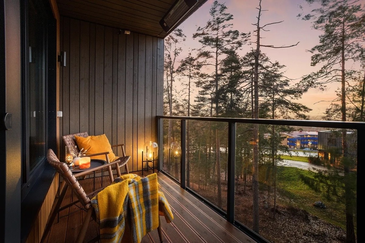 Rekkehusene ble oppført i 2020 og er av moderne standard og Galleribilde