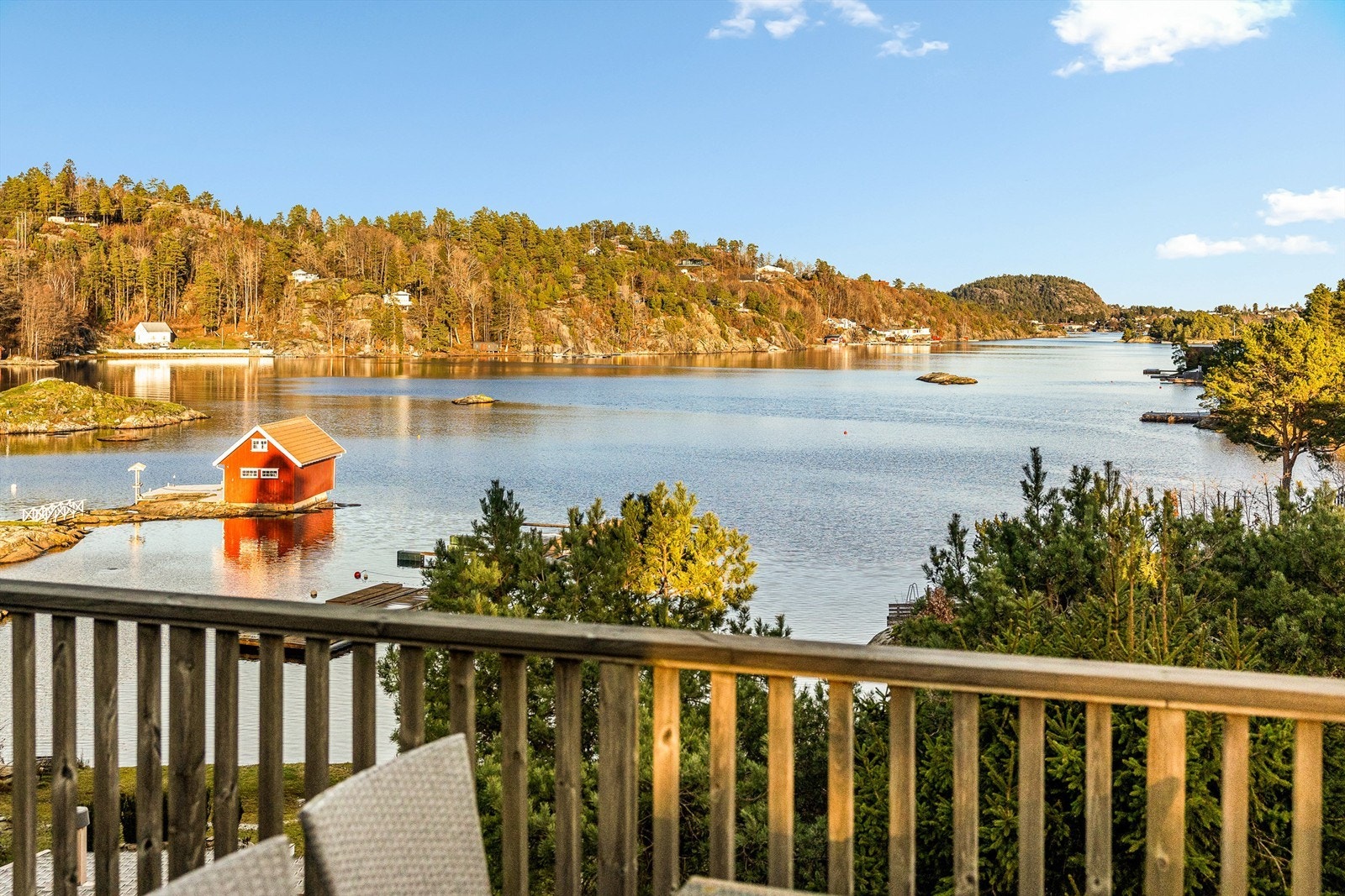 Utsikt fra terrassen. Galleribilde