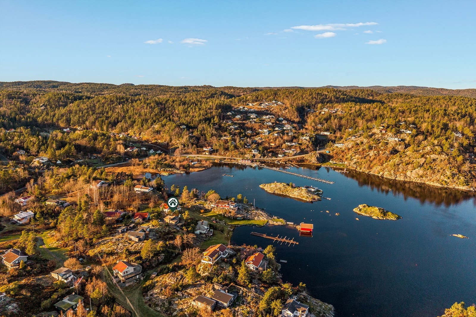 Nærområdet er preget av fritidsbebyggelse natur. Galleribilde