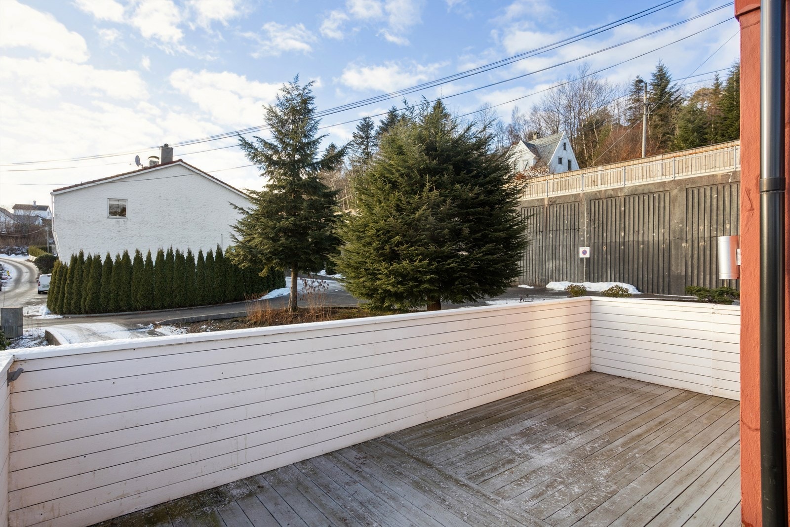 Balkongen ble bygget i 2015. Galleribilde