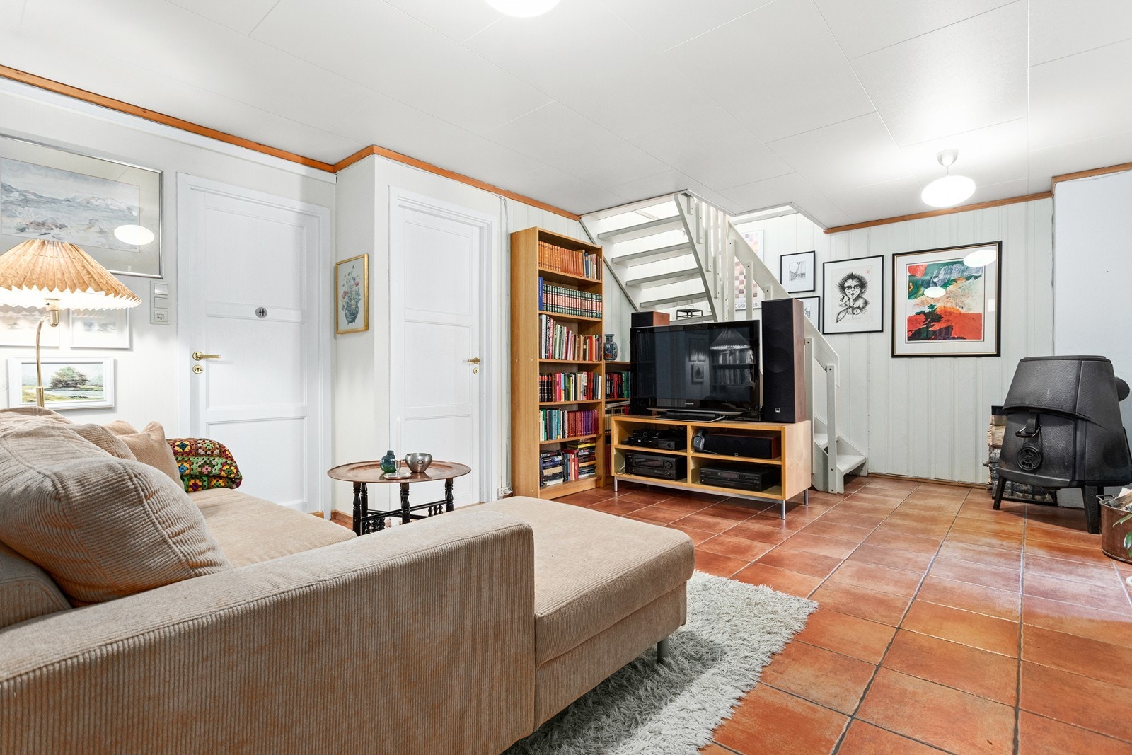 Rommet er perfekt som ei ekstra tv-stove. Galleribilde