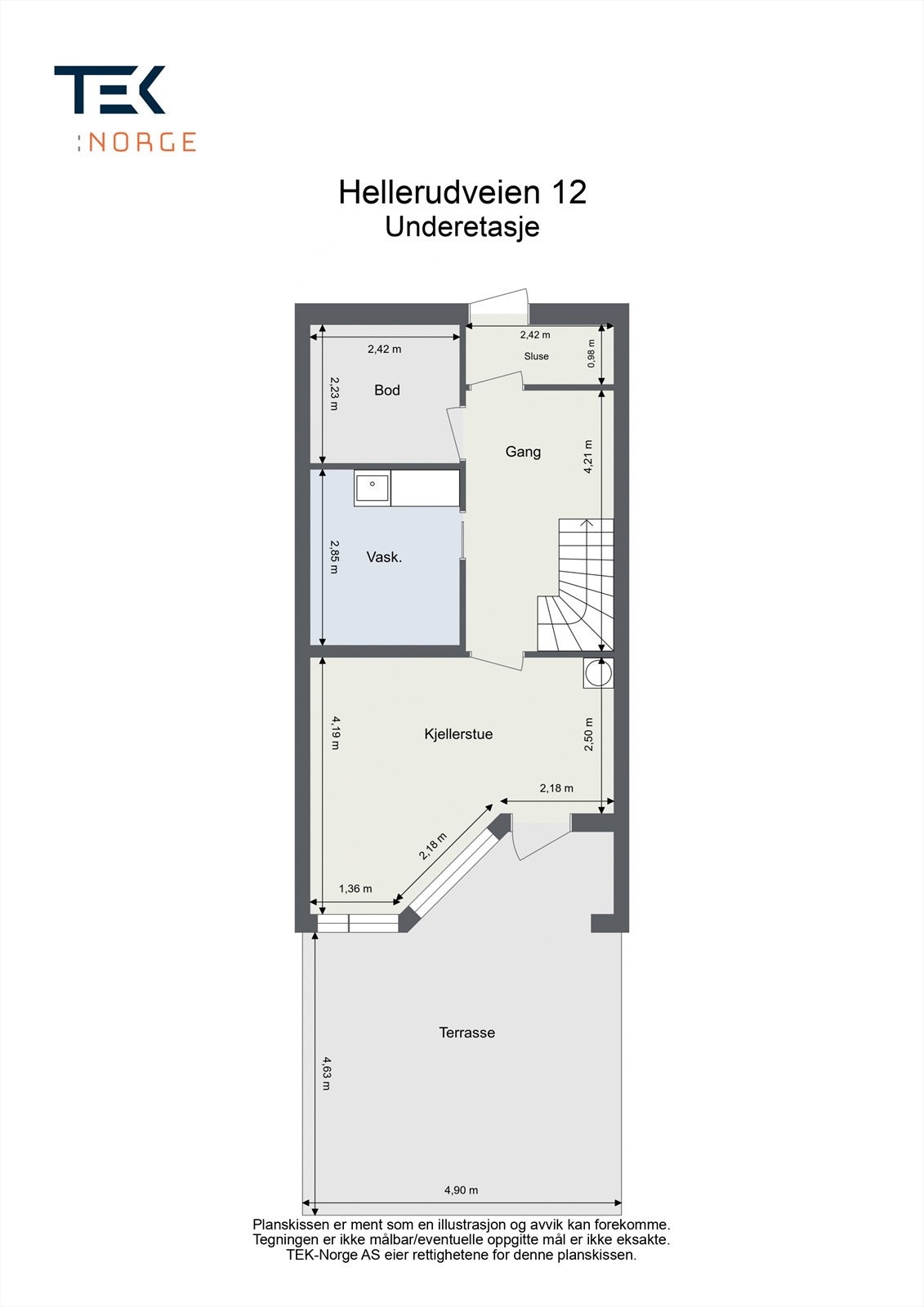 Underetasje. Galleribilde