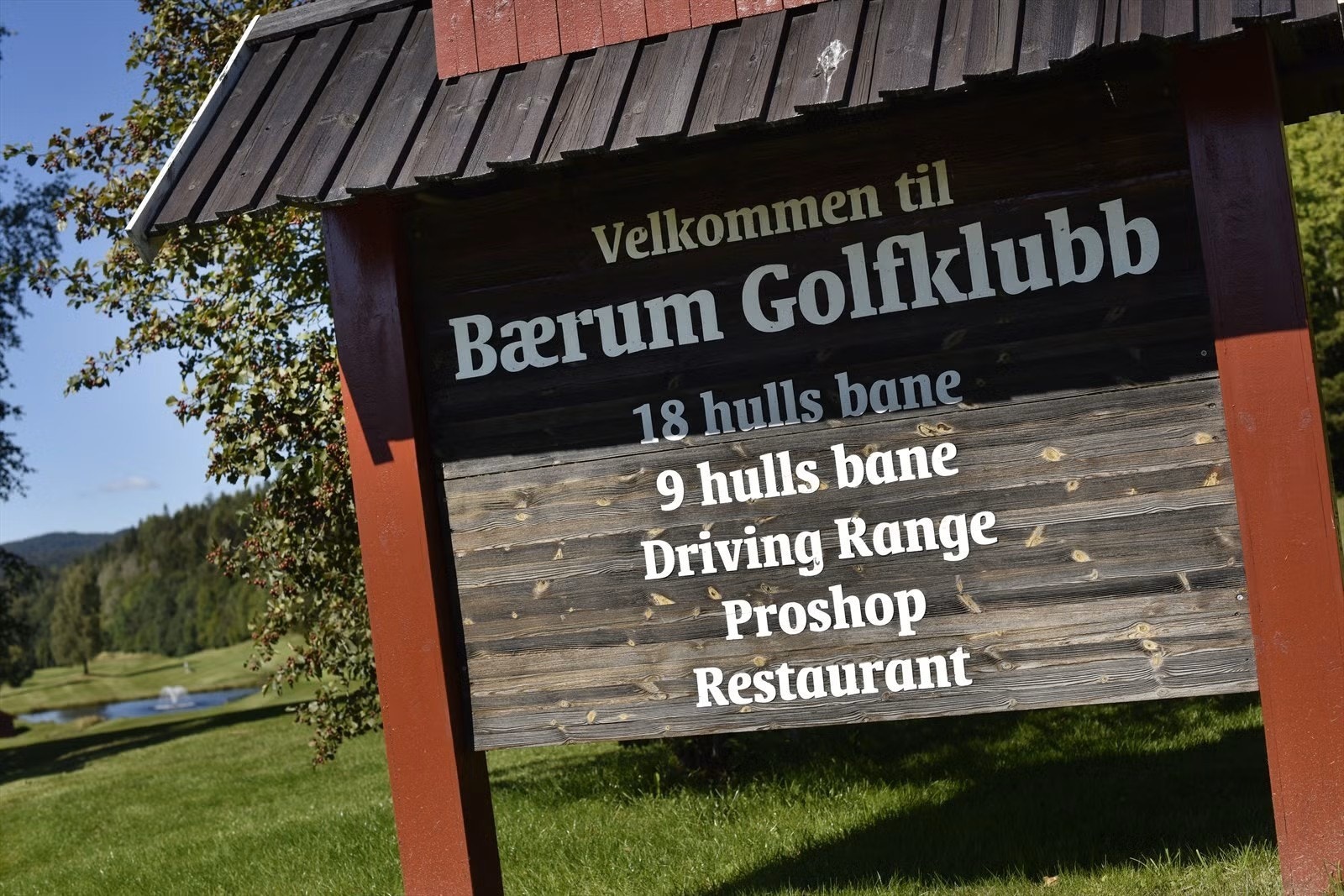 Bærum golfklubb som nærmeste nabo. Galleribilde