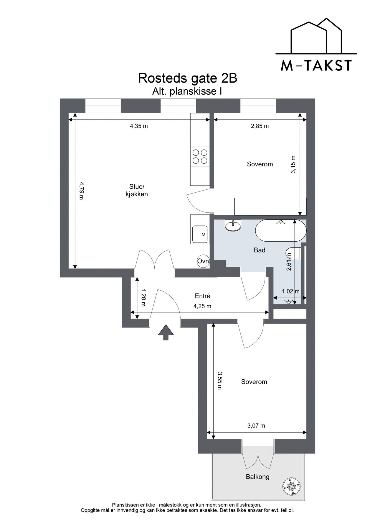 Alternativ planløsning 1. Galleribilde
