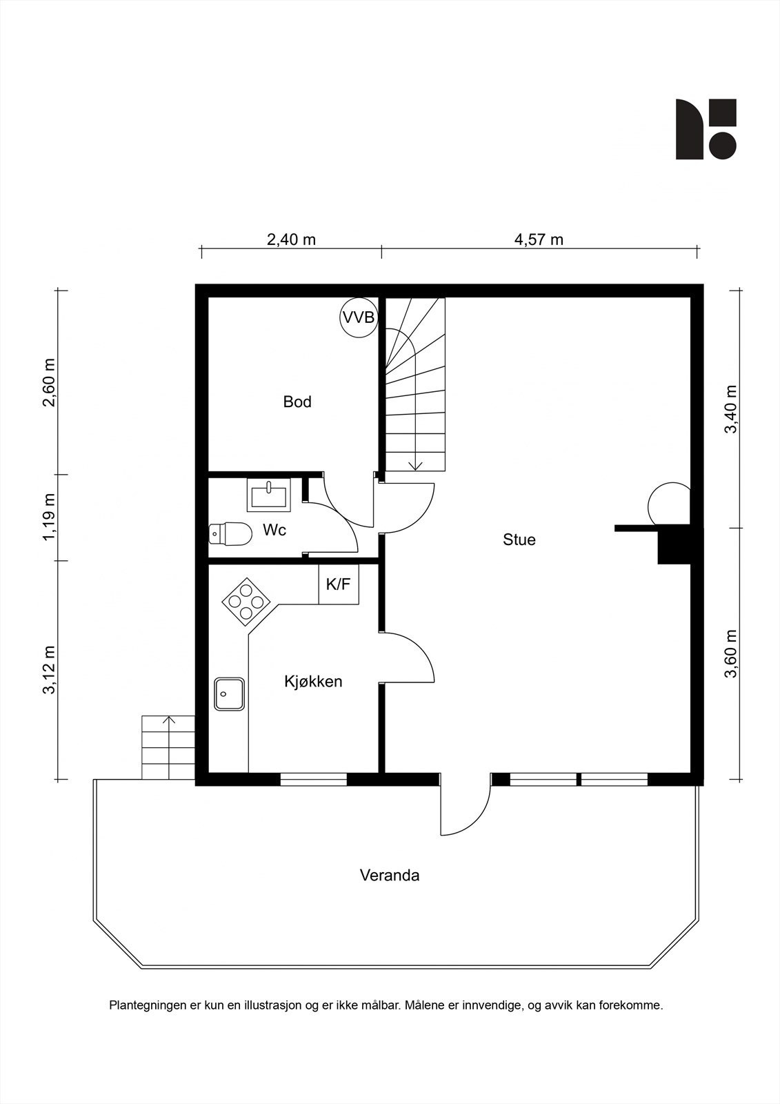 Plantegning underetasje. Galleribilde