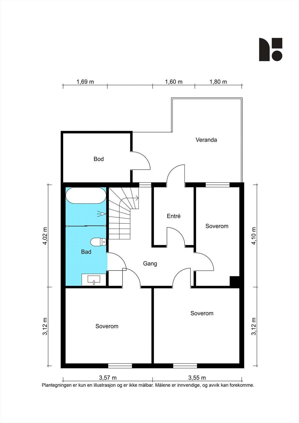 Plantegning 1. etasje. Galleribilde